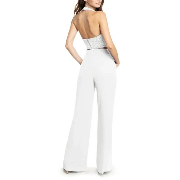 NWT Dress the Population Ashton Halter Top - Sequin Sleeveless Party Top - Picture 2 of 9